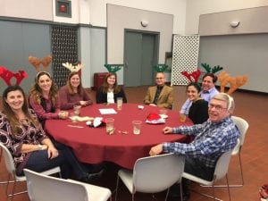 Employees at Holiday Party