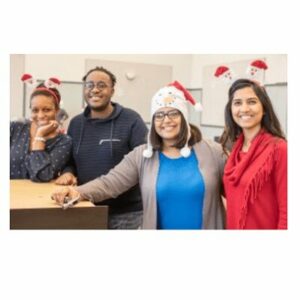 Employees at Holiday Party