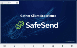 Screenshot of SafeSend video introduction.