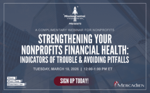 Mission Control Webinar, Nonprofits Financial Health